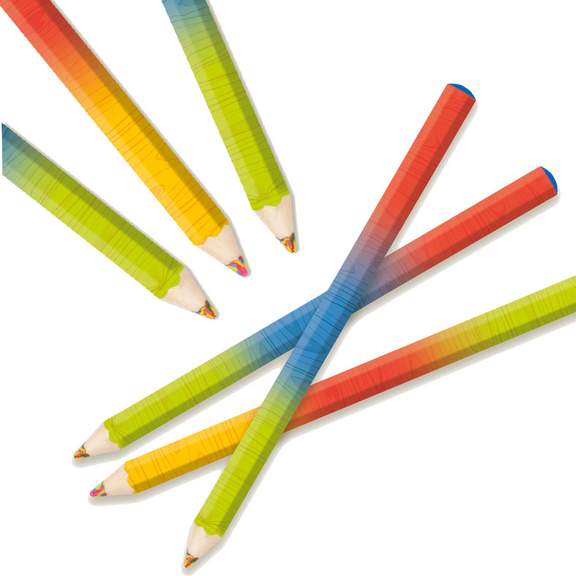 Набор из 24 радужных карандашей